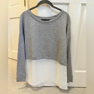 French Connection “two-fer” sweatshirt